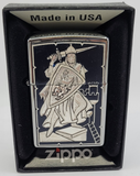 Damascene Zippo Lighter by Marto of Toledo Spain (Knight) 940002