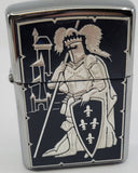 Damascene Zippo Lighter by Marto of Toledo Spain (French Knight) 940006