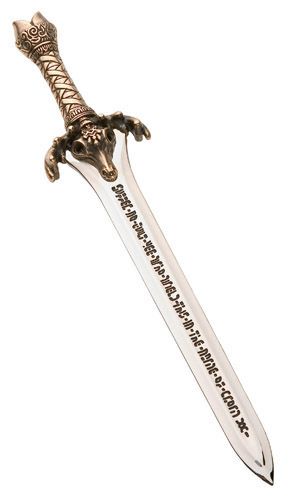 Miniature Father Sword of Conan by Marto of Toledo Spain (Bronze) - Official Licensed Reproduction 055