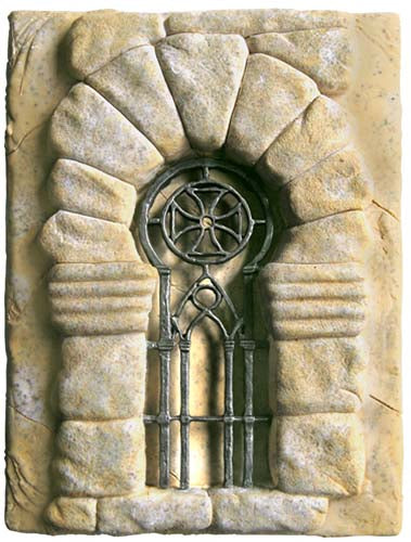 Tile with Templar Reja by Marto of Toledo Spain 006