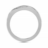 MEN'S BAND 0.50CT ROUND DIAMOND 10K WHITE GOLD