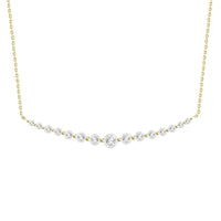 LADIES PENDANT WITH CHAIN 0.25CT ROUND DIAMOND 10K YELLOW GOLD