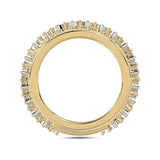 MEN'S BAND 2.00CT ROUND DIAMOND 10K YELLOW GOLD