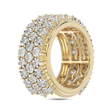 MEN'S BAND 2.00CT ROUND DIAMOND 10K YELLOW GOLD