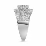LADIES RING 1.00CT ROUND DIAMOND 10K WHITE GOLD