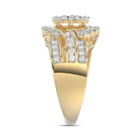 LADIES RING 1.00CT ROUND DIAMOND 10K YELLOW GOLD