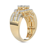 LADIES RING 1.00CT ROUND DIAMOND 10K YELLOW GOLD
