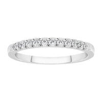 LADIES BAND 0.25CT ROUND DIAMOND 14K WHITE GOLD (SI QUALITY)