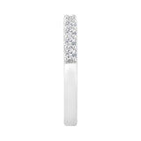 LADIES BAND 0.50CT ROUND DIAMOND 14K WHITE GOLD
