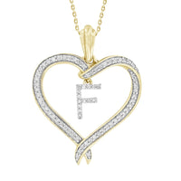 LADIES PENDANT 0.25CT ROUND DIAMOND 10K YELLOW GOLD