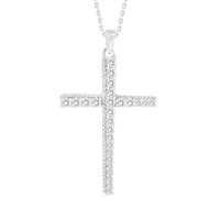 LADIES PENDANT 0.50CT ROUND DIAMOND 10K WHITE GOLD