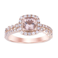 LADIES RING 1.45CT ROUND DIAMOND 14K ROSE GOLD (SI QUALITY)