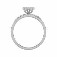 LADIES TRIO SET 0.33CT ROUND DIAMOND 10K WHITE GOLD