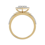 LADIES TRIO SET 1.00CT ROUND DIAMOND 10K YELLOW GOLD