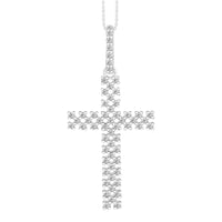 LADIES PENDANT 0.25CT ROUND DIAMOND 10K WHITE GOLD