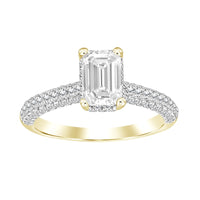 LADIES RING 1.25CT ROUND DIAMOND 14K YELLOW GOLD (SI QUALITY)