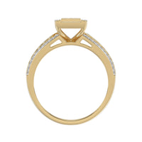 LADIES TRIOS SET 0.50CT ROUND DIAMOND 10K YELLOW GOLD