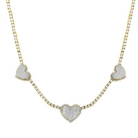 LADIES PENDANT 2.00CT ROUND DIAMOND 10K YELLOW GOLD