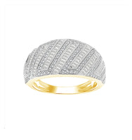 LADIES RING 1.25CT BAGUETTE/ROUND DIAMOND 14K YELLOW GOLD (SI QUALITY)