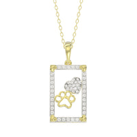 LADIES PENDANT 0.25CT ROUND DIAMOND 14K YELLOW GOLD