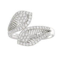 LADIES RING 0.50CT ROUND DIAMOND 14K WHITE GOLD