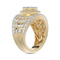 LADIES RING 2.00CT ROUND DIAMOND 10K YELLOW GOLD