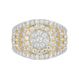 LADIES RING 2.00CT ROUND DIAMOND 10K YELLOW GOLD