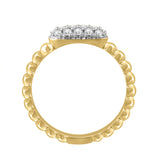 LADIES RING 0.25CT ROUND DIAMOND 14K YELLOW GOLD