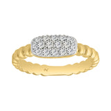 LADIES RING 0.25CT ROUND DIAMOND 14K YELLOW GOLD