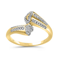 LADIES RING 0.25CT ROUND DIAMOND 14K YELLOW GOLD