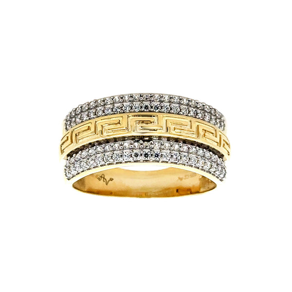 MEN'S RING 0.50CT ROUND DIAMOND 10K YELLOW GOLD