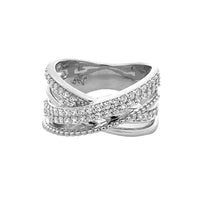 LADIES RING 0.50CT ROUND DIAMOND 14K WHITE GOLD