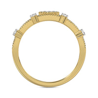LADIES RING 0.20CT ROUND DIAMOND 14K YELLOW GOLD