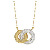 LADIES PENDANT WITH CHAIN 0.20CT ROUND DIAMOND 10K YELLOW GOLD
