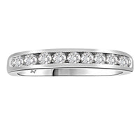 LADIES BAND 0.33CT ROUND DIAMOND 14K WHITE GOLD (SI QUALITY)