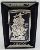 Damascene Zippo Lighter by Marto of Toledo Spain (Knight) 940002