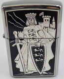 King Richard the Lionheart Damascene Zippo Lighter by Marto of Toledo Spain 940003