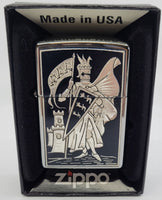 Damascene Zippo Lighter by Marto of Toledo Spain (Pennant) 940004