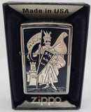 Damascene Zippo Lighter by Marto of Toledo Spain (Pennant) 940004