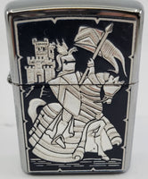 Damascene Zippo Lighter by Marto of Toledo Spain (Mounted Knight) 940005