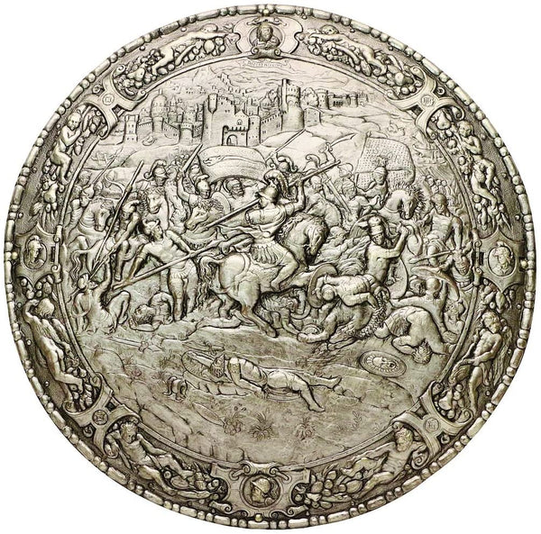 Spanish Round Shield 16th Century Philip II by Marto of Toledo Spain 100
