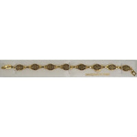Damascene Gold Link Bracelet Oval Star of David by Midas of Toledo Spain style 800006 2023