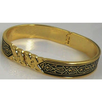 Damascene Gold Geometric Bracelet by Midas of Toledo Spain style 805023 2091