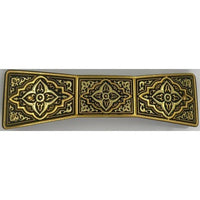 Damascene Gold Geometric Bowtie Barrette by Midas of Toledo Spain style 850009-A 2348