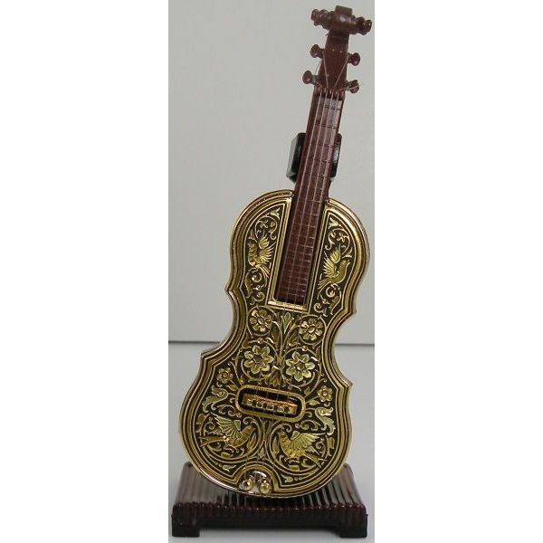 Damascene Gold Miniature Violin by Midas of Toledo Spain style 847002 2751