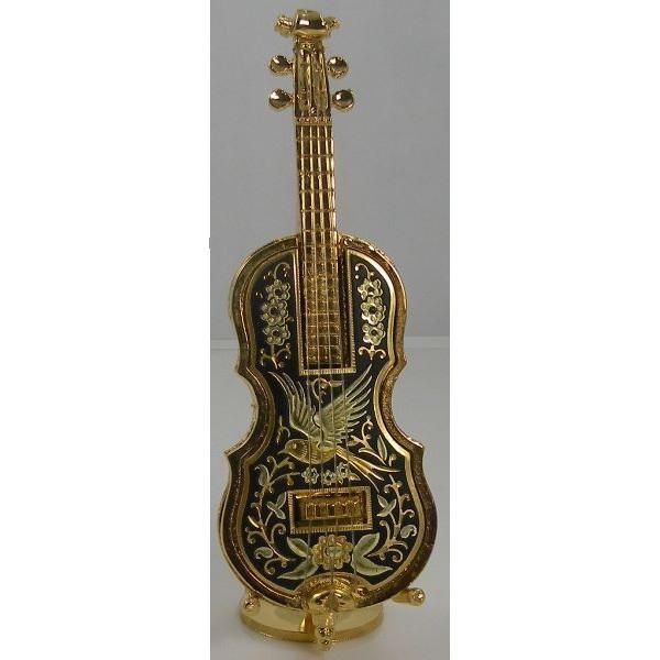 Damascene Gold Miniature Cello by Midas of Toledo Spain style 847006 2756