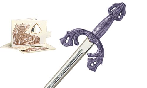 Miniature El Cid Campeador Tizona Sword (Silver) by Marto of Toledo Spain 5204.2