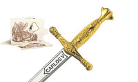 Miniature Charles V Sword (Gold) by Marto of Toledo Spain 5206.1
