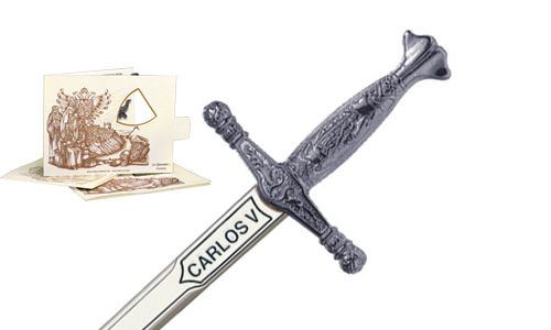 Miniature Charles V Sword (Silver) by Marto of Toledo Spain 5206.2