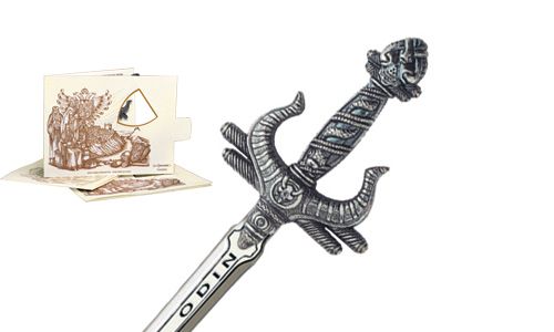 Miniature Odin Sword (Silver) by Marto of Toledo Spain 5211.2